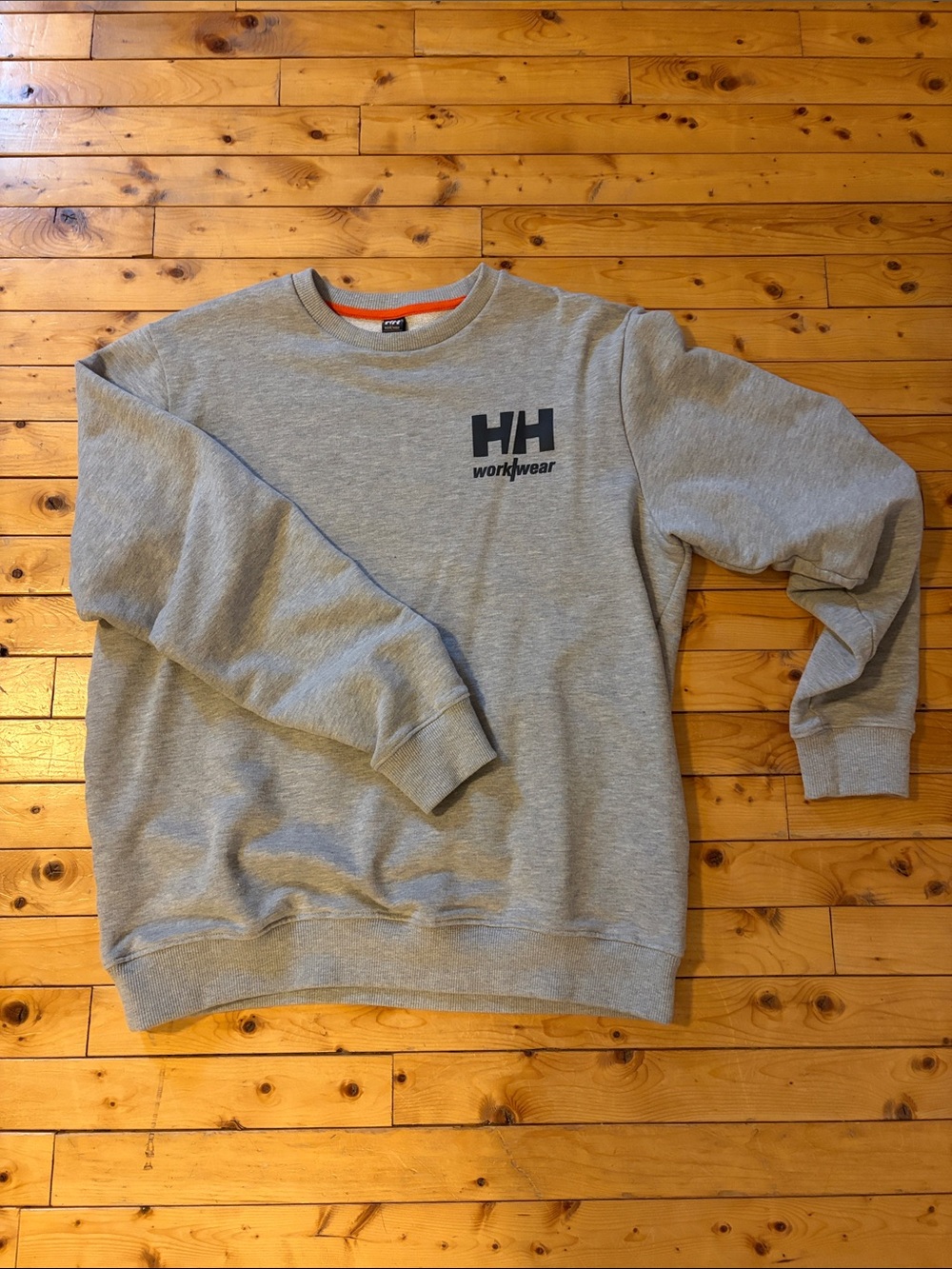 Helly Hansen Gray Crewneck Sweatshirt with Black Logo